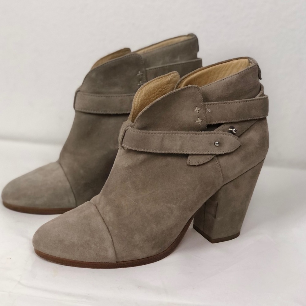 Rag & Bone stone suede Harrow heeled bootie - Picture 3 of 9